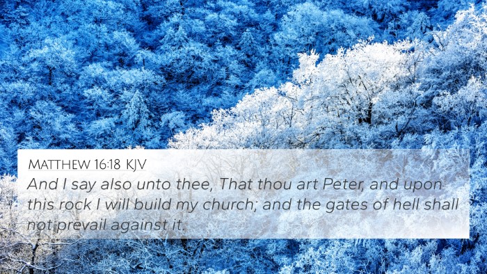 Matthew 16:18 KJV Bible Verse Image