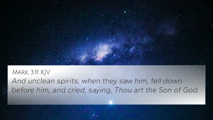 Mark 3:11 Explained