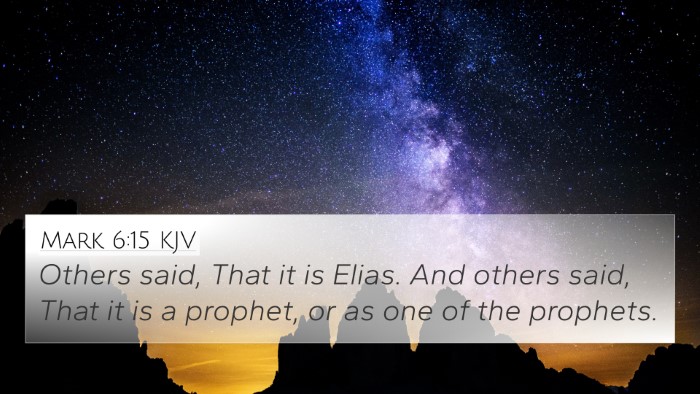 Mark 6:15 Explained