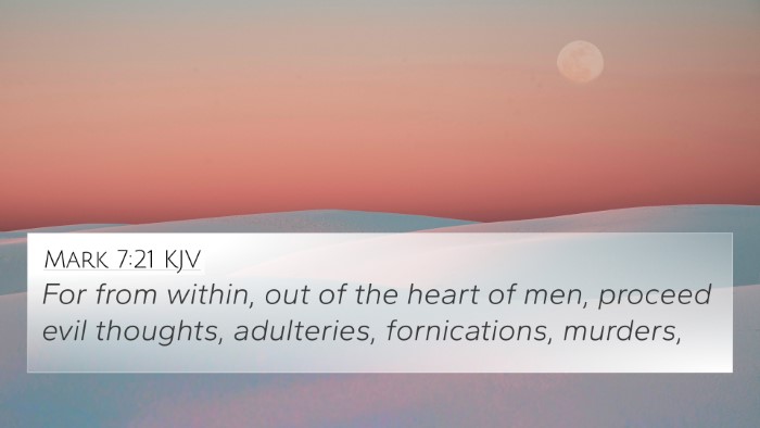 Mark 7:21 KJV Bible Verse Image