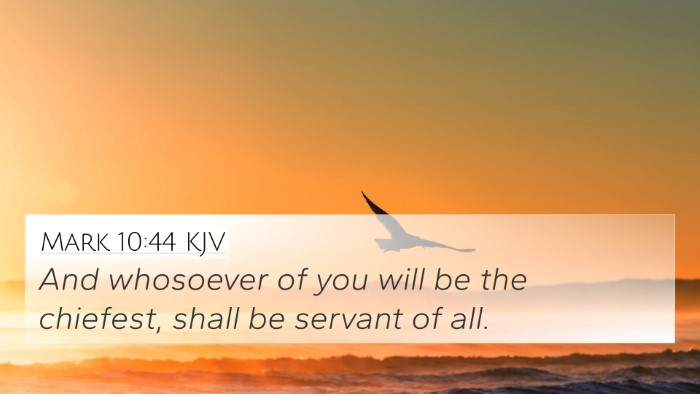 Mark 10:44 Explained