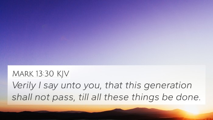 Mark 13:30 KJV Bible Verse Image