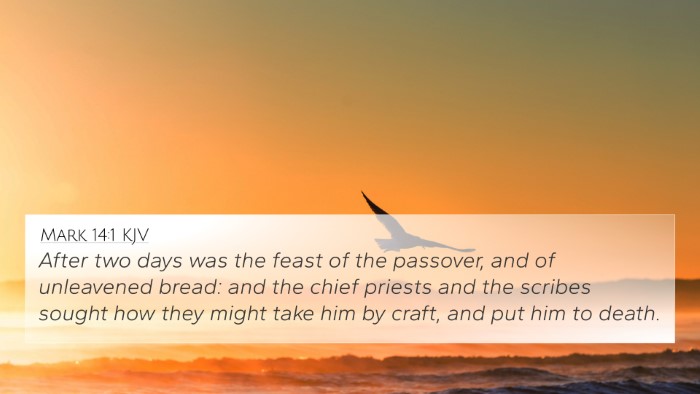 Mark 14:1 KJV Bible Verse Image