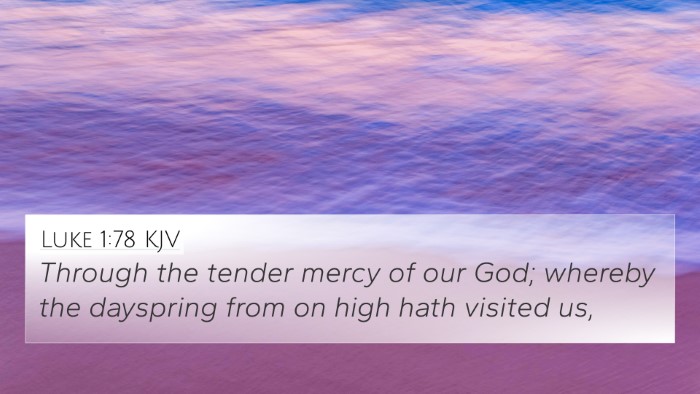 Luke 1:78 KJV Bible Verse Image