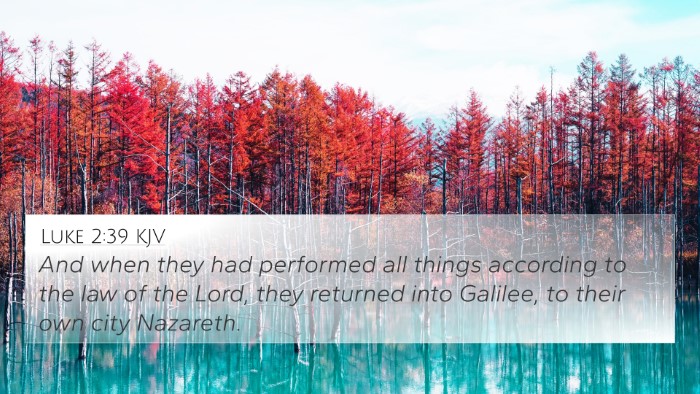 Luke 2:39 KJV Bible Verse Image