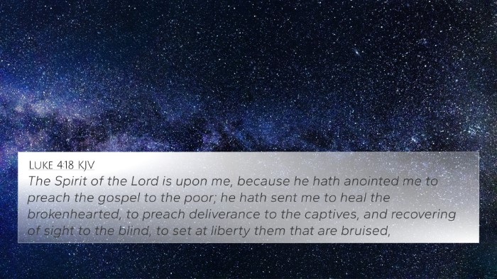 Luke 4:18 KJV Bible Verse Image