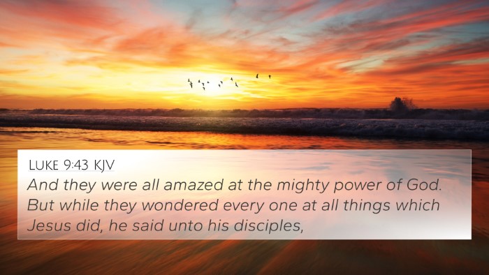 Luke 9:43 KJV Bible Verse Image