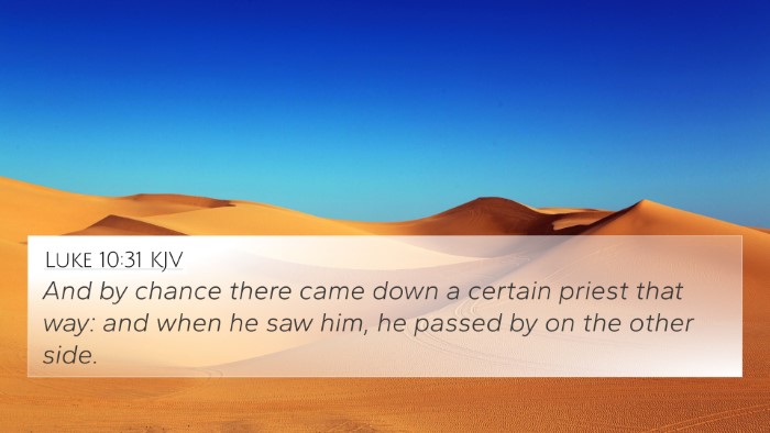 Luke 10:31 KJV Bible Verse Image