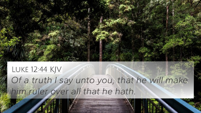 Luke 12:44 KJV Bible Verse Image
