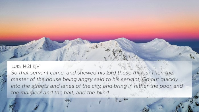 Luke 14:21 KJV Bible Verse Image