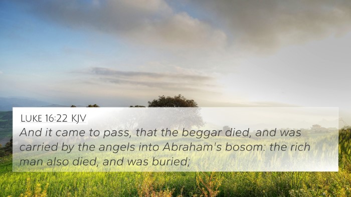 Luke 16:22 KJV Bible Verse Image