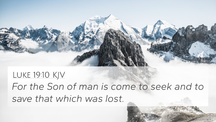 Luke 19:10 KJV Bible Verse Image