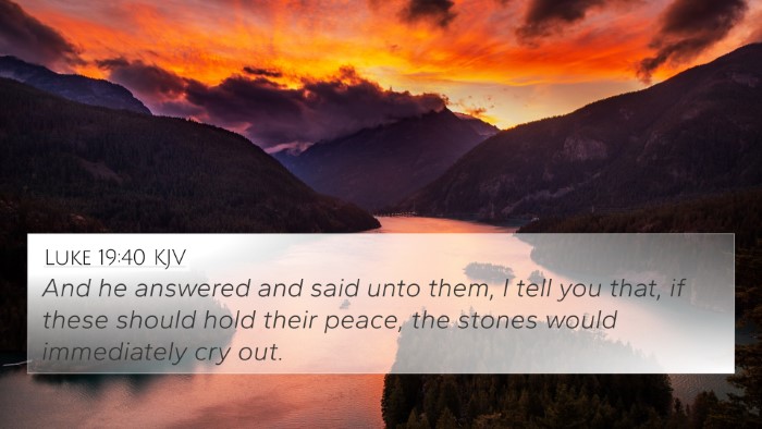Luke 19:40 KJV Bible Verse Image