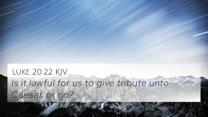 Luke 20:22 KJV Bible Verse Image