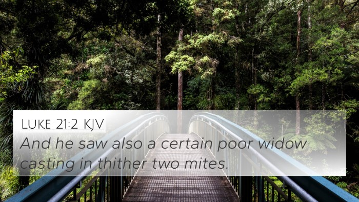 Luke 21:2 KJV Bible Verse Image