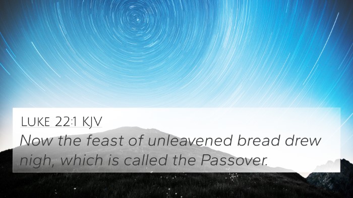 Luke 22:1 KJV Bible Verse Image