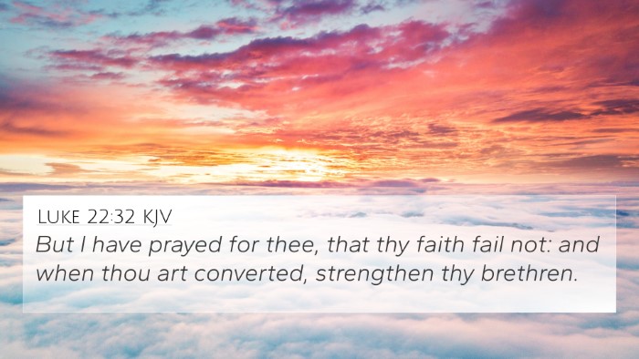Luke 22:32 KJV Bible Verse Image