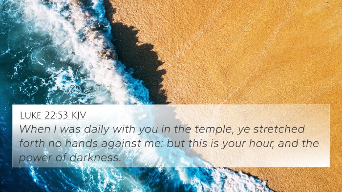 Luke 22:53 KJV Bible Verse Image