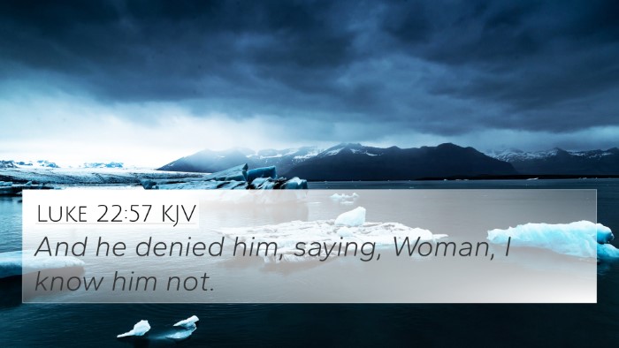 Luke 22:57 KJV Bible Verse Image