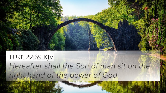 Luke 22:69 KJV Bible Verse Image