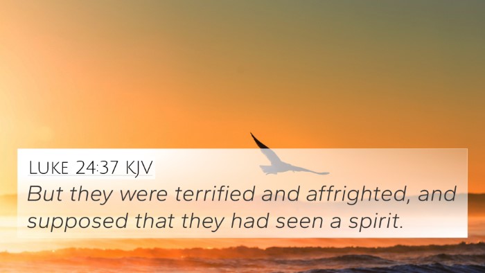 Luke 24:37 KJV Bible Verse Image