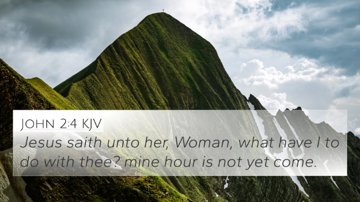 John 2:4 KJV Bible Verse Image