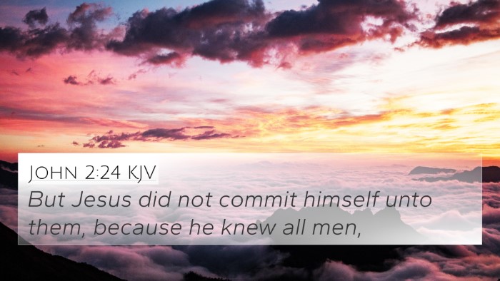 John 2:24 KJV Bible Verse Image