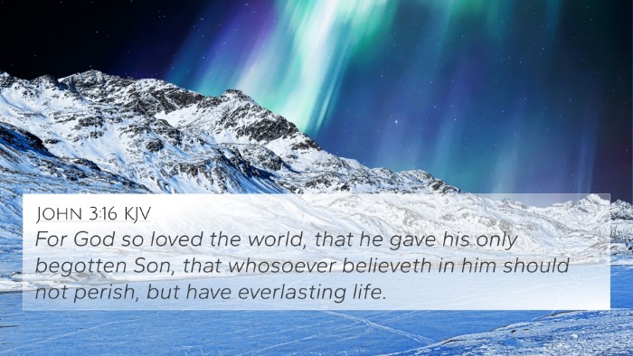 John 3:16 KJV Bible Verse Image