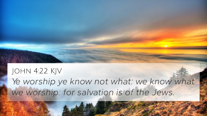 John 4:22 Explained