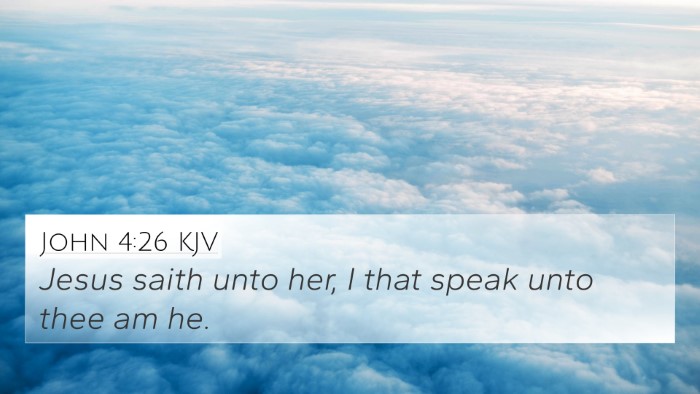 John 4:26 Explained