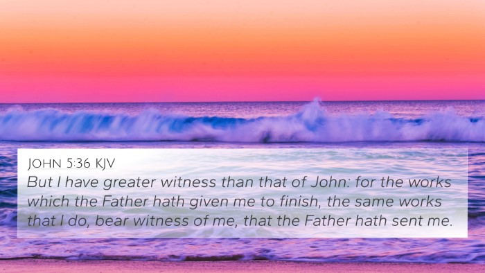 John 5:36 KJV Bible Verse Image
