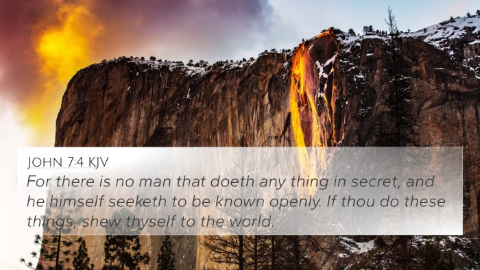 John 7:4 KJV Bible Verse Image