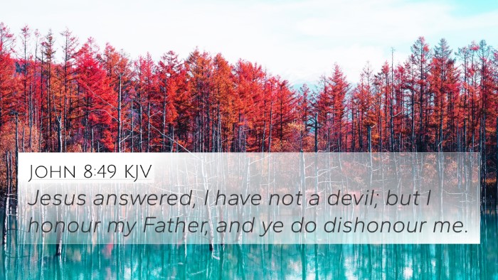 John 8:49 Explained