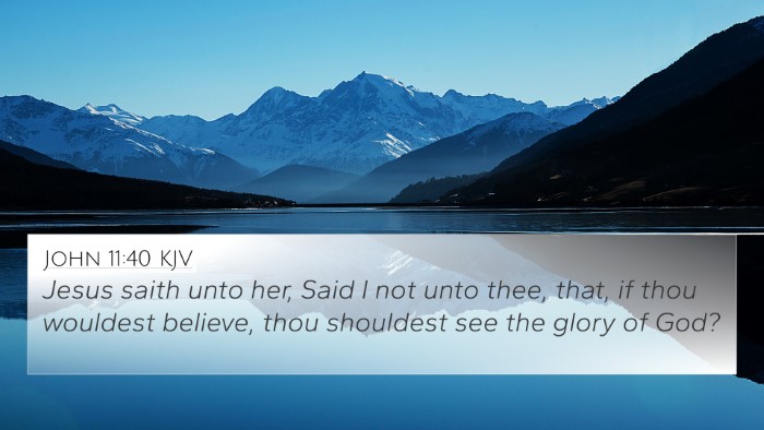 John 11:40 Explained