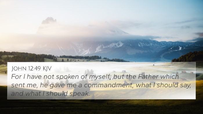 John 12:49 Explained