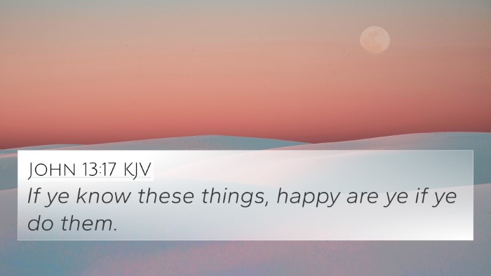 John 13:17 KJV Bible Verse Image