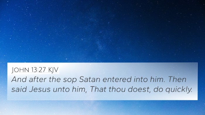 John 13:27 KJV Bible Verse Image