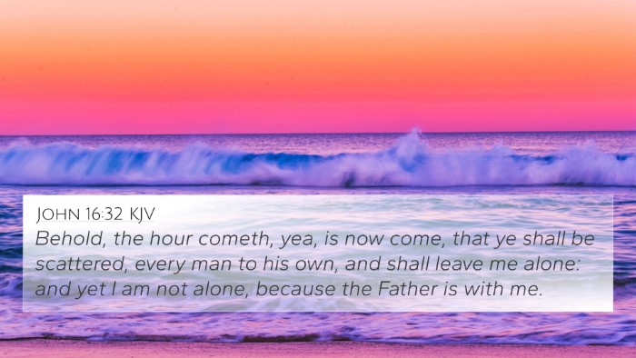 John 16:32 KJV Bible Verse Image
