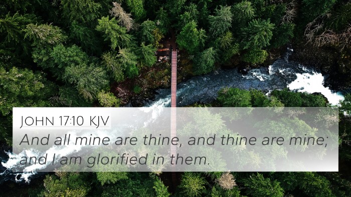 John 17:10 KJV Bible Verse Image