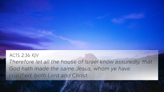 Acts 2:36 KJV Bible Verse Image