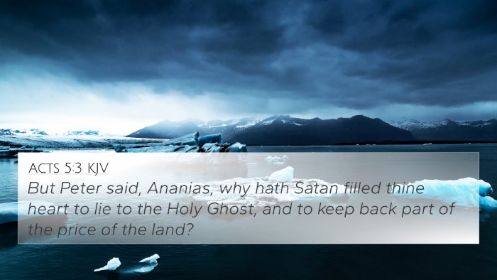 Acts 5:3 KJV Bible Verse Image