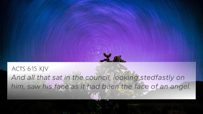 Acts 6:15 KJV Bible Verse Image