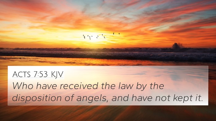 Acts 7:53 KJV Bible Verse Image