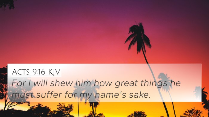 Acts 9:16 KJV Bible Verse Image