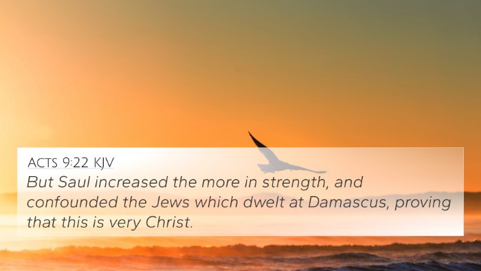 Acts 9:22 KJV Bible Verse Image