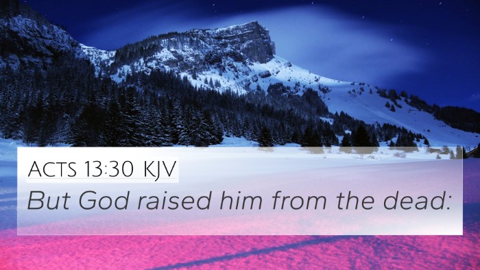 Acts 13:30 KJV Bible Verse Image