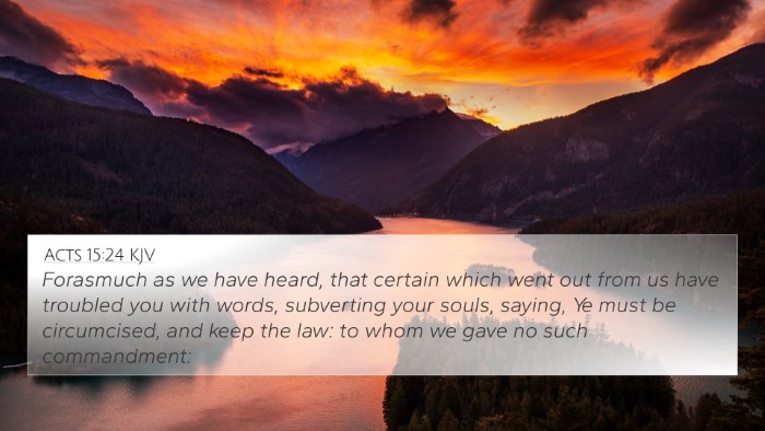 Acts 15:24 KJV Bible Verse Image