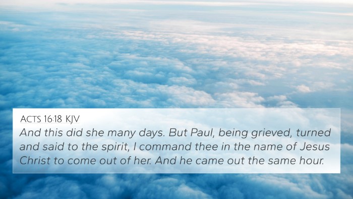 Acts 16:18 KJV Bible Verse Image