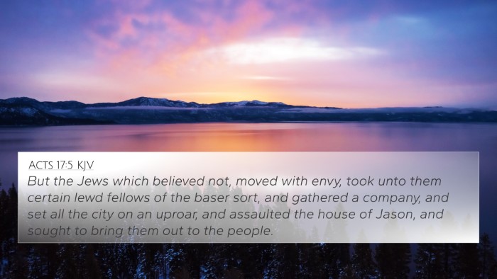 Acts 17:5 KJV Bible Verse Image
