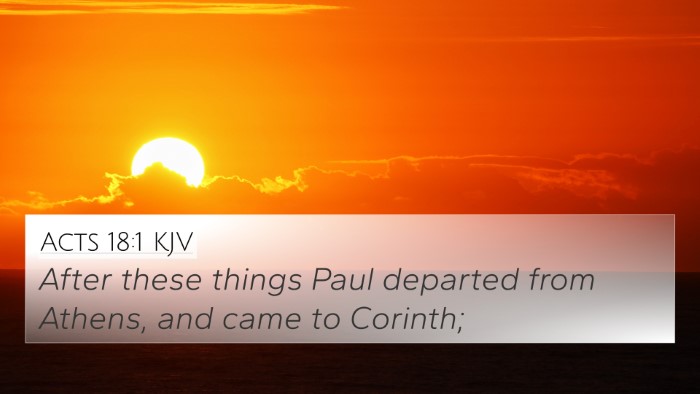 Acts 18:1 KJV Bible Verse Image